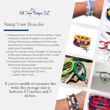Load image into Gallery viewer, Black and Gold Game Day Bracelet Stack: Football