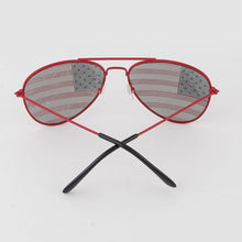 Load image into Gallery viewer, Merican Flag Aviator Sunglasses: Mix Color