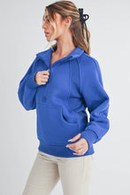 Load image into Gallery viewer, Long Dove Funnel Neck Half Zip: Pink