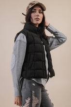 Load image into Gallery viewer, Solid & Leopard Puffer Padded Warm Vest: LEOPARD