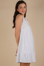 Load image into Gallery viewer, Trim Detail V-Neck Knit Mini Dress: CORAL