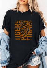 Load image into Gallery viewer, Distressed Tiger Unisex Round Neck Tee: H Grey/Brwn / M / Graphic T-Shirt