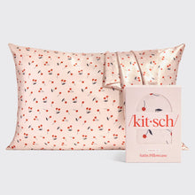 Load image into Gallery viewer, Satin Pillowcase Standard - Cherry Print