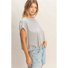 Load image into Gallery viewer, Boxy Crew Neck Top: PINK