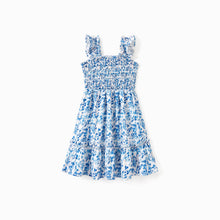 Load image into Gallery viewer, Baby girl romper: Blue / Baby Girl