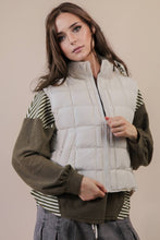 Load image into Gallery viewer, Solid & Leopard Puffer Padded Warm Vest: LEOPARD