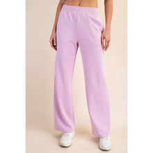 Load image into Gallery viewer, MODAL SCUBA PIPING STRAIGHT PANT: Black/Cream