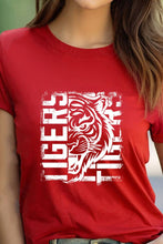 Load image into Gallery viewer, Distressed Tiger Unisex Round Neck Tee: H Grey/Brwn / M / Graphic T-Shirt