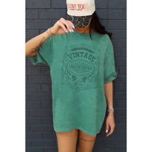 Load image into Gallery viewer, VINTAGE LIMITED EDITION OVERSIZED GRAPHIC TEE: MINERAL CHARCOAL / S-M-L-XL(1-2-2-1)