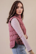 Load image into Gallery viewer, Solid & Leopard Puffer Padded Warm Vest: LEOPARD