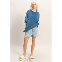 Load image into Gallery viewer, Oversized Mineral Wash T-Shirt: OFF WHITE