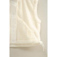 Load image into Gallery viewer, Cozy Sherpa Vest Jacket with Tie-Up Side Details: BROWN