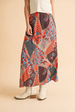 Load image into Gallery viewer, Bradyn Print Skirt: Tan/Orange / Contemporary
