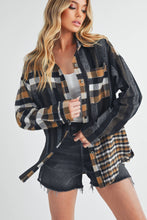 Load image into Gallery viewer, Lena Plaid Flannel Black / Contemporary