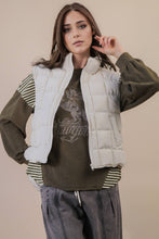 Load image into Gallery viewer, Solid & Leopard Puffer Padded Warm Vest: LEOPARD