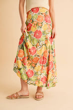 Load image into Gallery viewer, Bradyn Print Skirt: Tan/Orange / Contemporary