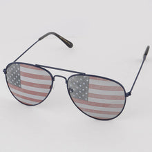 Load image into Gallery viewer, Merican Flag Aviator Sunglasses: Mix Color