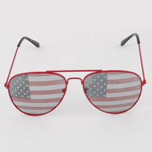 Load image into Gallery viewer, Merican Flag Aviator Sunglasses: Mix Color