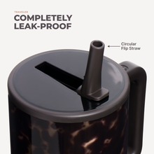 Load image into Gallery viewer, Mocha Tortoise HydroJug 40 oz Traveler Tumbler