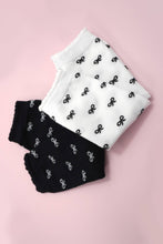 Load image into Gallery viewer, MULTI BOW MID CALF LENGTH SOCKS | Off White