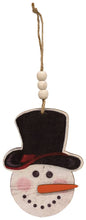 Load image into Gallery viewer, Weathered Wood Beaded Christmas Ornament, 1 ornament