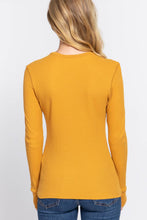 Load image into Gallery viewer, Long Sleeve Crew Neck Thermal Knit Top : IVY-ivory