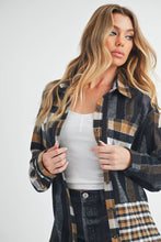 Load image into Gallery viewer, Lena Plaid Flannel Black / Contemporary