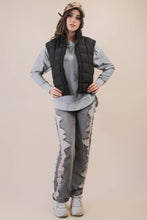 Load image into Gallery viewer, Solid & Leopard Puffer Padded Warm Vest: LEOPARD