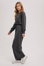 Load image into Gallery viewer, WIDE NECK OFF THE SHOULDER KNIT JUMPSUIT: IVORY