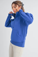 Load image into Gallery viewer, Long Dove Funnel Neck Half Zip: Pink