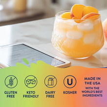 Load image into Gallery viewer, Sugar Free Peach Mango Energy Syrup - 375ml