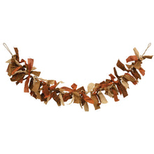Load image into Gallery viewer, Primitive Fall Colors Rag Garland