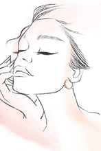 Load image into Gallery viewer, CLASSIC CHAIN CUTOUT HOOP EARRINGS | Gold