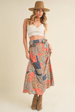Load image into Gallery viewer, Bradyn Print Skirt: Tan/Orange / Contemporary