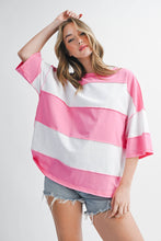 Load image into Gallery viewer, Polly Color Block Top: Salmon Mauve / Contemporary