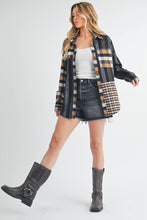 Load image into Gallery viewer, Lena Plaid Flannel Black / Contemporary