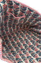 Load image into Gallery viewer, Millie Blue and Pink Floral Tote Bag