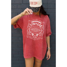 Load image into Gallery viewer, VINTAGE LIMITED EDITION OVERSIZED GRAPHIC TEE: MINERAL CHARCOAL / S-M-L-XL(1-2-2-1)