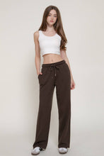 Load image into Gallery viewer, Straight Leg Inner Fleece Jogger Pants : BRG-burgundy / L