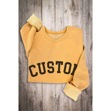 Load image into Gallery viewer, CUSTOM MINERAL SWEATSHIRTS: Mineral Mustard / XL