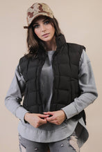 Load image into Gallery viewer, Solid & Leopard Puffer Padded Warm Vest: LEOPARD