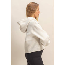 Load image into Gallery viewer, Colorblock Cropped Hoodie: WALNUT