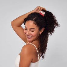 Load image into Gallery viewer, Ruched Satin Scrunchies 5pc Set - Assorted Cherry Blossom