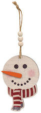 Load image into Gallery viewer, Weathered Wood Beaded Christmas Ornament, 1 ornament