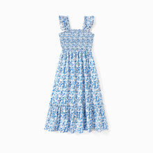 Load image into Gallery viewer, Baby girl romper: Blue / Baby Girl