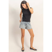 Load image into Gallery viewer, Eyelet Sleeveless Knit Top: CREAM