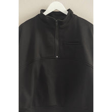 Load image into Gallery viewer, Comfy Half Zip Fleece Sweatshirt: TOMATO