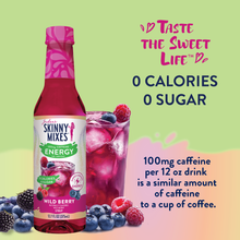 Load image into Gallery viewer, Sugar Free Wild Berry Energy Syrup - 375ml