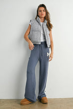 Load image into Gallery viewer, High Neck Floral Puffer Vest - BMJ7560: BLUSH / S