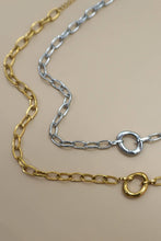 Load image into Gallery viewer, 18K STAINLESS STEEL TARNISH FREE OVAL NECKLACE | GOLD